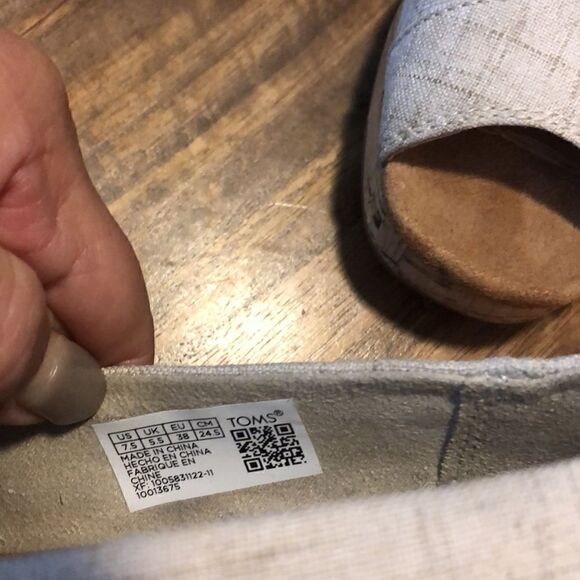 TOMS - WOMENS CLASSIC WEDGE size 7.5 - Picture 7 of 9